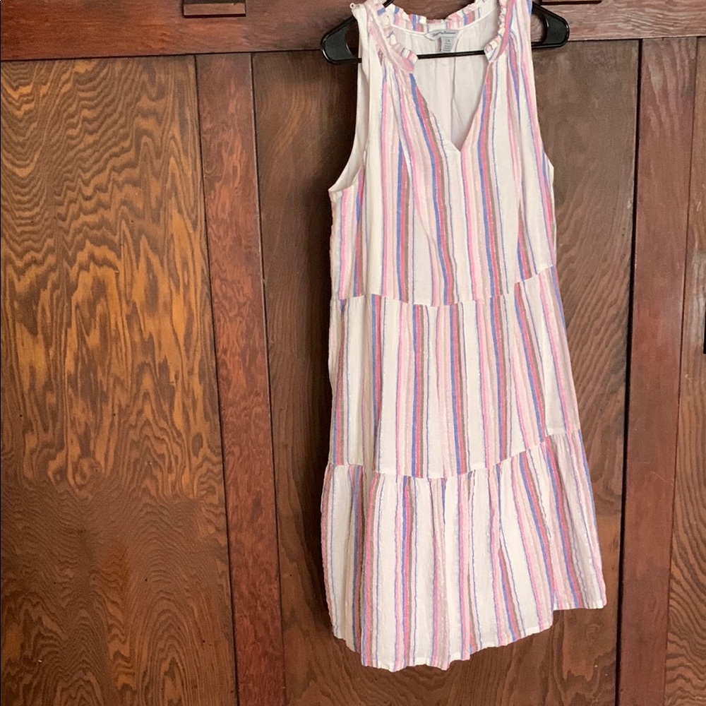 Tommy Bahama Pink and Blue Striped Dress